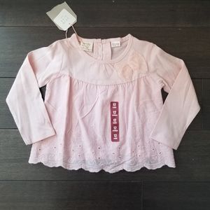 NWT Zara knit top with lace detail